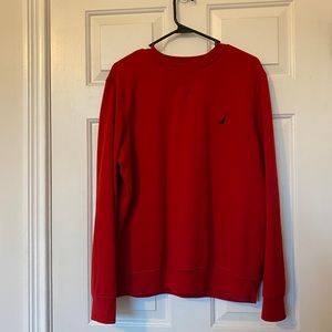 Nautica Red Crewneck Sweatshirt